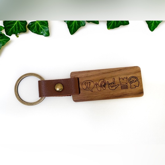 SLP Speech Language Pathology Keychain gift NEW - Picture 4 of 5